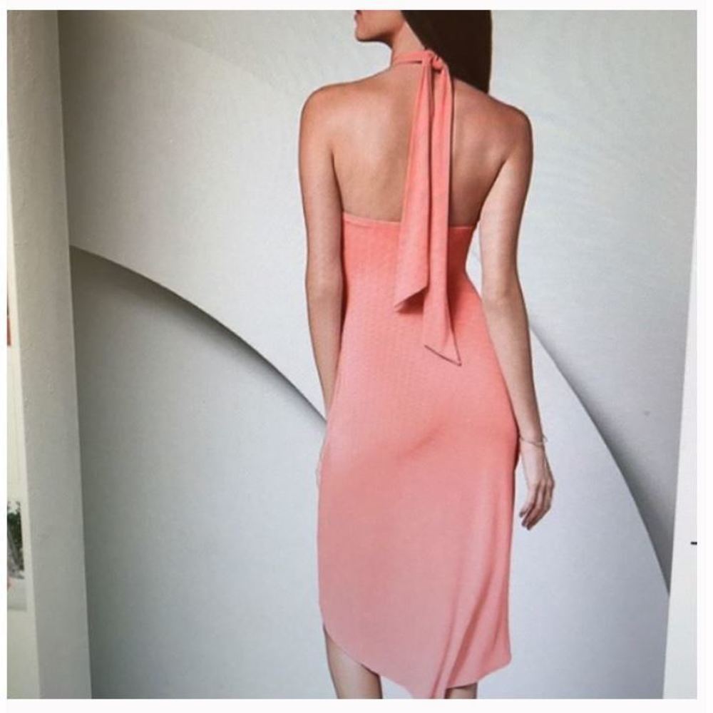 VENUS Halter High Low Dress Coral Color 2X Flowy Beach - Picture 8 of 8